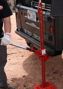 Hi-Lift Jack in use